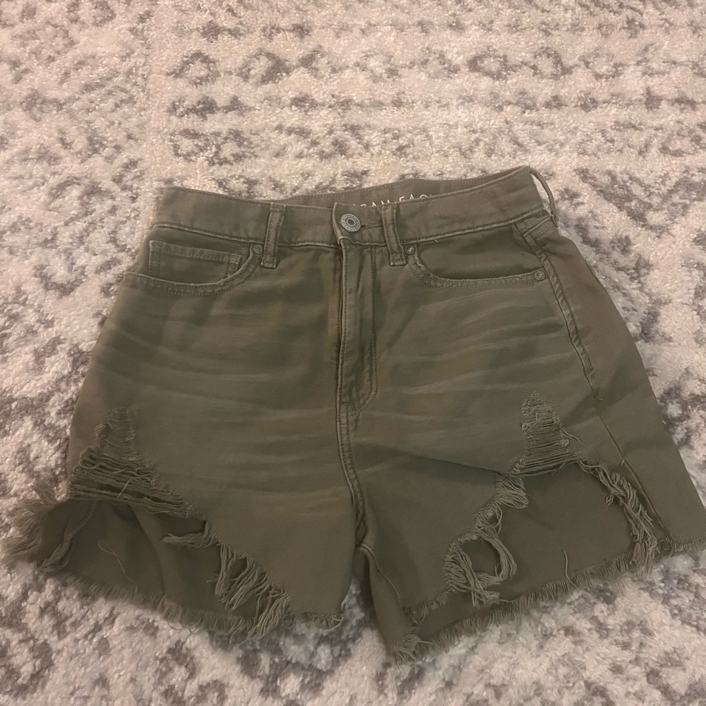 American Eagle Outfitters Olive Jean Shorts